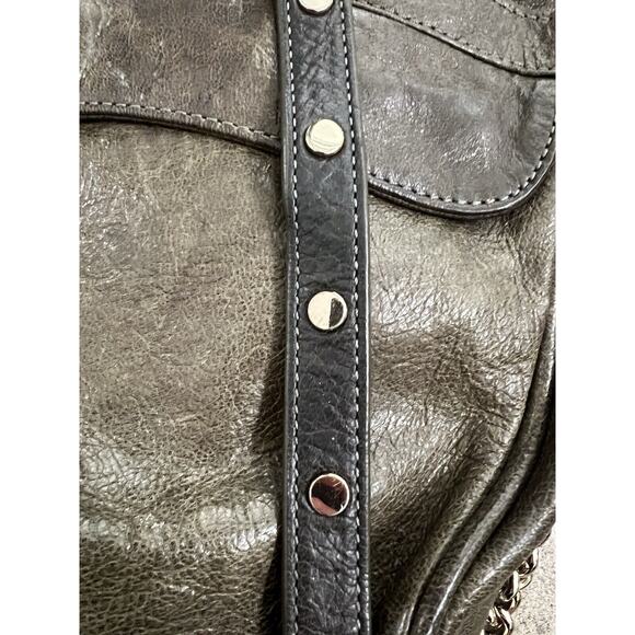 REBECCA MINKOFF MAC Dark Olive Military Green‎ Leather Crossbody Bag - Picture 4 of 13